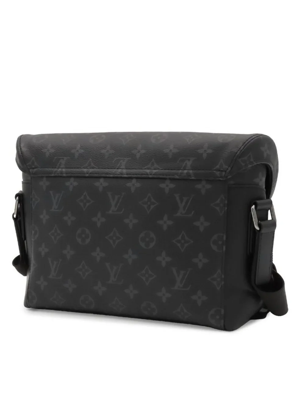 Louis Vuitton Messenger Voyage Black Silver Monogram Eclipse Shoulder Bag